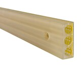 thumbnail of PROREGAL Anfahr- & Rampenschutz aus hochwertigem Polyurethan zum Aufdübeln | HxBxT 9x100x3,5cm | Transparent/Gelb