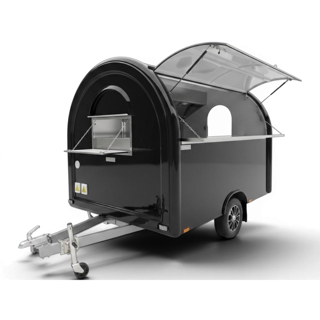 Cheery Food Truck Venda Ambulante Catering Pod 2,5m Modelo CH250W Preto