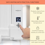 thumbnail of Wallander Ölradiator 800W Thermostat Ölheizung ultraflach weiß Weiß