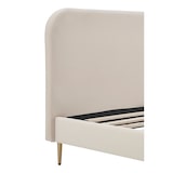 thumbnail of SalesFever Polsterbett | Samt | B 151,5 x T 214,5 x H 91 cm | Beige