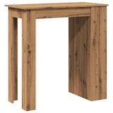thumbnail of Mesa bar con estante almacenaje roble artisan 102x50x103,5 cm