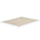 thumbnail of Futonbett weiß 160x200 flach extra niedriges Loftbett Kiefer V-60.47W-16 Rollrost inkl.