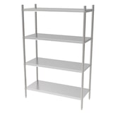 thumbnail of Combisteel stellingsysteem met 4 legborden van verchroomd staal 1000x500x1800mm
