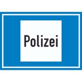 thumbnail of Richtzeichen Polizei Symbol Schild A2 Rückseite selbstklebend