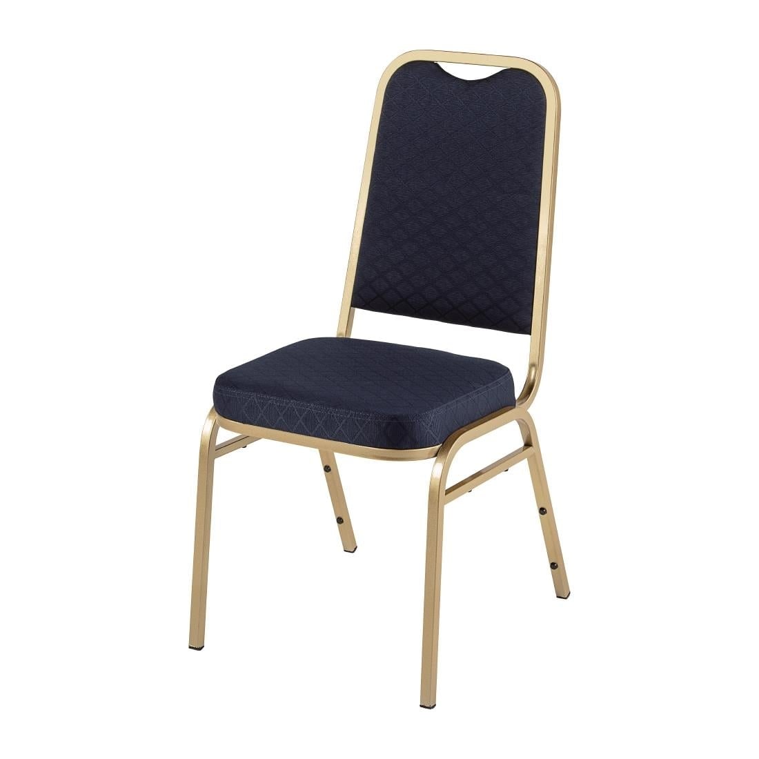 Bolero banketstoelen met vierkante rugleuning in blauw