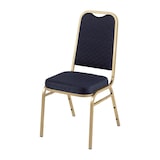 thumbnail of Bolero banketstoelen met vierkante rugleuning in blauw