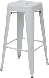 thumbnail of Barhocker | Sitzhöhe 77cm | Metall Industriedesign stapelbar | Weiß | Barstuhl Tresenhocker