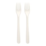 thumbnail of 50 Gabeln `Folia` C-PLA 19 cm weiss Mehrweg