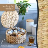 thumbnail of HMF Teebox für Teebeutel geflochten aus Wasserhyazinthe, Tee Aufbewahrungsbox mit 7 großen Fächern, 27 x 27 x 11 cm