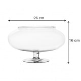 thumbnail of Vaso Ovale in Vetro Trasparente 26×16