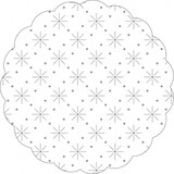 thumbnail of Mank Tablettdeckchen aus Tissue mit Sterne - Punkte - Prägung in Weiss, Ø 90 mm, 250 Stück - Einweg