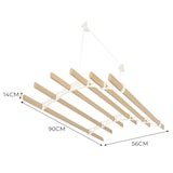 thumbnail of Kledingrek Plafond Katrol - Ivoor– 0.9m