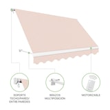 thumbnail of Wasabi - Toldo Exterior Balcón Enrollable 300x250cm Arena – Lona Poliéster - Soporte Pared – Anclaje Barandilla