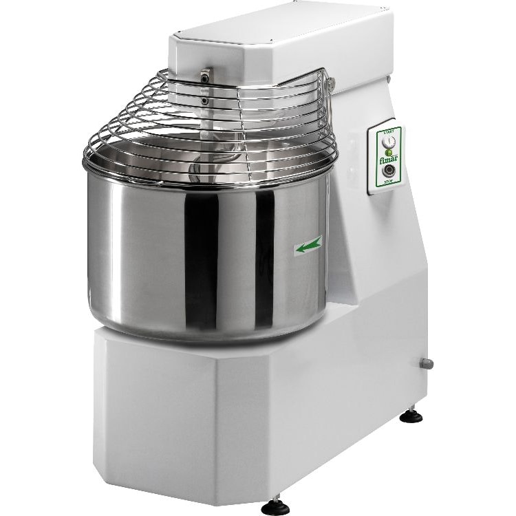Fimar - Impastatrice a spirale con testa sollevabile e vasca fissa da lt.62, capacità d'impasto 50 Kg,  V.400/3, mod.50FN/T