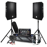 thumbnail of Pack Sono BM SONIC Amplificateur 2000W, Paire d'Enceintes Passives 2x700W, Table de Mixage, Pieds, Casque DJ, Câbles et Micro