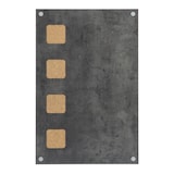 thumbnail of Securit® Wandtafel – Beton- und Korkoptik – Kreidemarker und Montageset inklusive