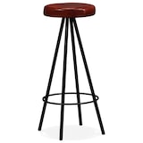 thumbnail of vidaXL Barkrukken 4 st echt leer