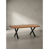 thumbnail of Couchtisch 120x60x46 cm Akazie Massivholz / Metall Baumkante, Design Wohnzimmertisch Rechteckig, Sofatisch Stubentisch Braun, Kaffeetisch mit