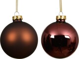thumbnail of 4 Weihnachtskugeln Glas 10cm matt & glänzend Christbaumkugeln Weihnachtsbaumkugeln Groß Christbaumschmuck Weihnachtsbaumschmuck Deko Kastanienbraun
