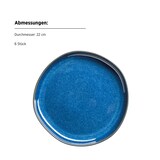 thumbnail of MÄSER Dessertteller 22 cm, 6-er Set, KÖNIGSBLAU postsicher, Serie CORDELIA