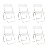 thumbnail of Pack 6 Silla Plegable Blanca Multiusos Estilo Eventos con Estructura Metálica