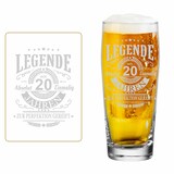 thumbnail of Luxentu Willi Becher Bierglas Helles-Glas 0,5 Liter mit Eichung - Legende seit 20 Jahren