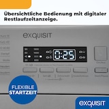 thumbnail of Exquisit Waschmaschine 7,5kg, Toplader, Waschmaschine schmal, Energieklasse A, Startzeitvorwahl, Kurzprogramm, LTO1207-030A silber-dunkel