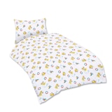 thumbnail of Kinder Bettwäsche PAUL Baumwolle 2 teilig Reißverschluss Ente Katze Boot Marke