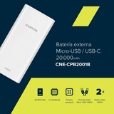 thumbnail of Canyon PB-2001 - 20000 mAh - Lithium Polymer (LiPo) - Weiß