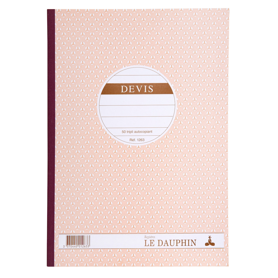 Le Dauphin - Réf. 1263D - Paquet de 5 Manifolds autocopiant 297X210 Devis 50 tripli