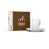 thumbnail of Espressotasse Verdutzt - 80 ml - FIFTYEIGHT Espressotasse - Dekor weiß - 1 Stück