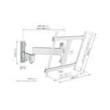 thumbnail of Vogels COMFORT TVM 3445W schwenkbare TV Wandhalterung 32-65 Zoll, weiß
