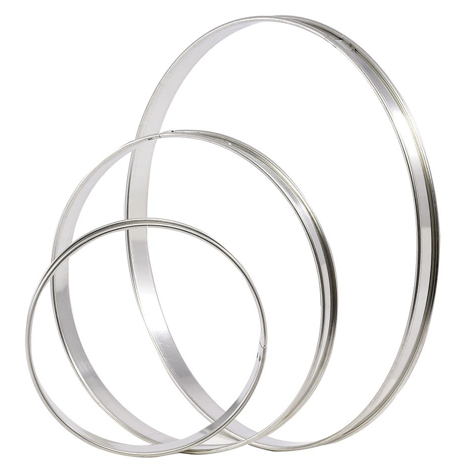 Matfer Cercle à tarte inox rond 30 cm H.2 cm Matfer - 371619