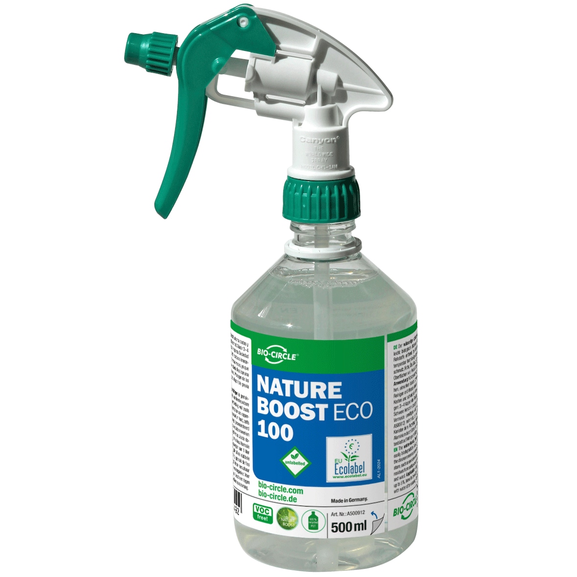 Allzweckreiniger Nature Boost Eco 100, 20 rPET à 500ml + 10 Sprayer
