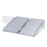 thumbnail of Auffahrrampe aus Aluminium, klappbar, Länge 600 mm, BxH 700x35 mm, geklappt 360 mm breit, Tragkraft 270 kg, Gewicht 4,7 kg