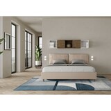 thumbnail of ityhome Letto matrimoniale king size contenitore imbottito 200x200 similpelle tortora Antea Large