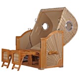 thumbnail of Strandkorb - bene living - Ammersee Teak Bullauge - PE shell - Modell 506 - inkl. Liftersystem