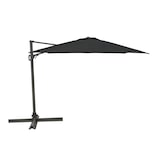 thumbnail of METRO PROFESSIONAL Sombrilla colgante cuadrada, sin faldón, aluminio/acero, 3 x 3 m, con manivela y función de inclinación, antracita/gris