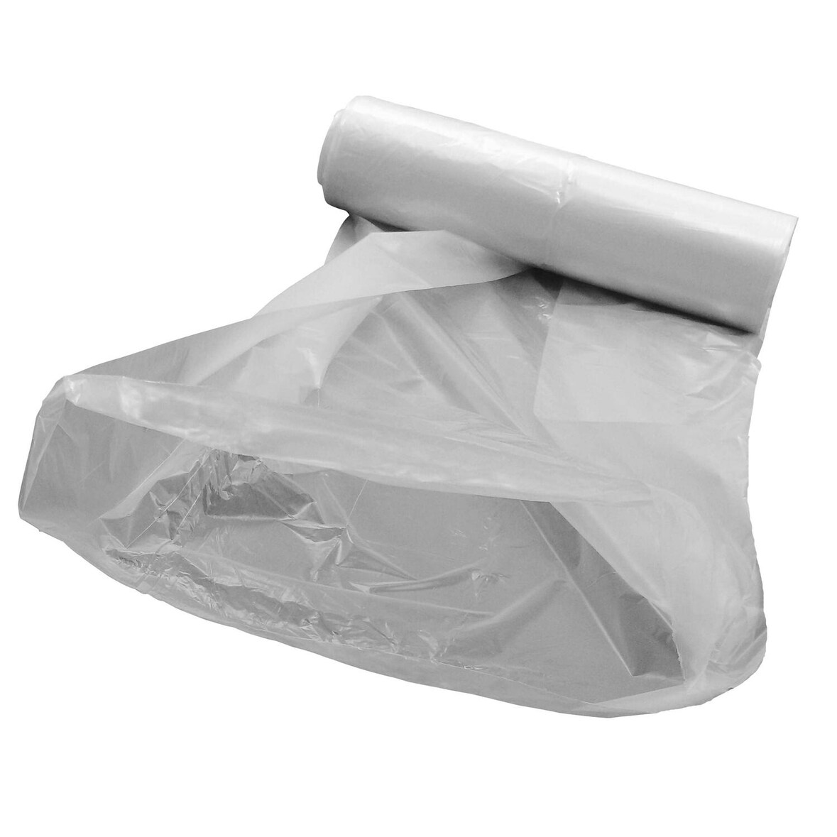500x Universal Flachbeutel HDPE transparent gerollt 25 x 35 cm