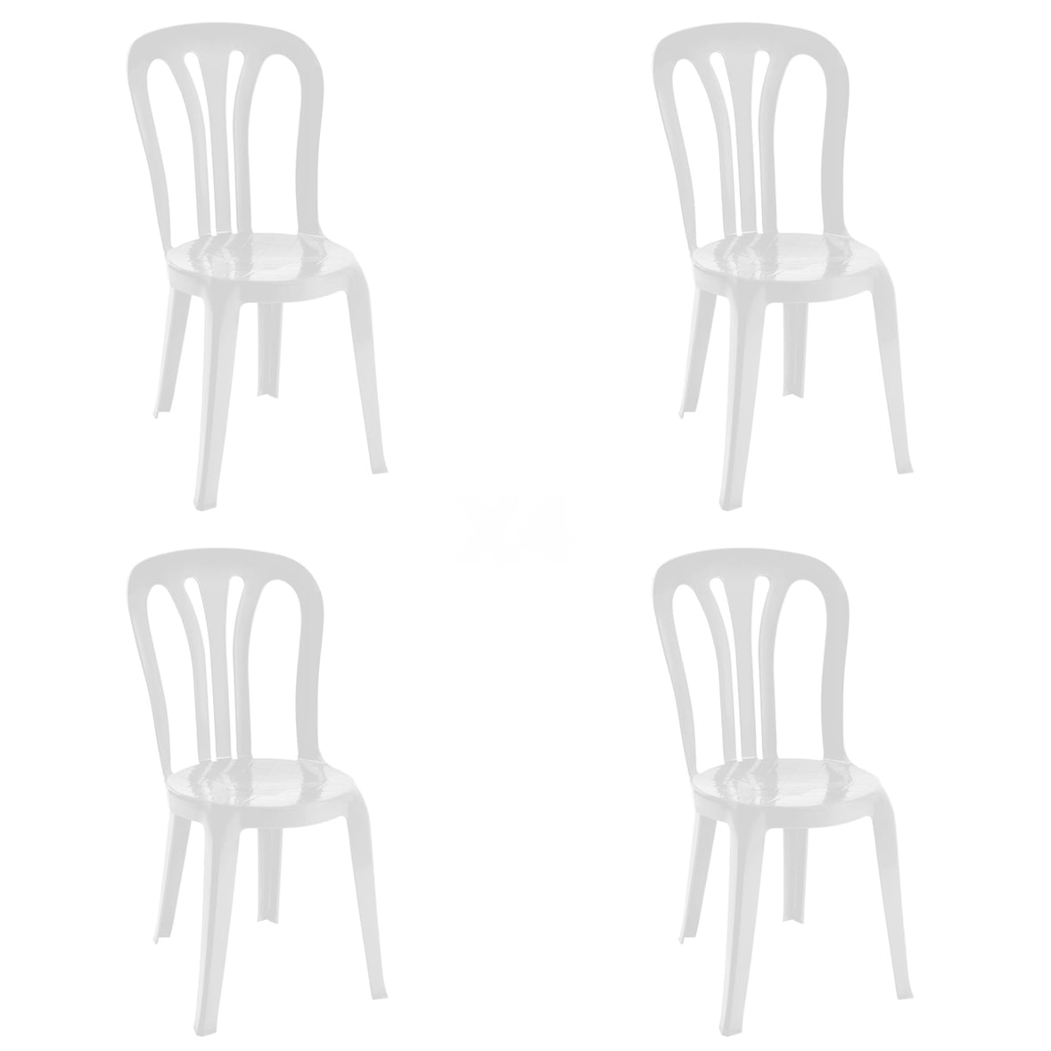 garbar GARROTXA Cadeira Interior, Exterior Set 4 Branco
