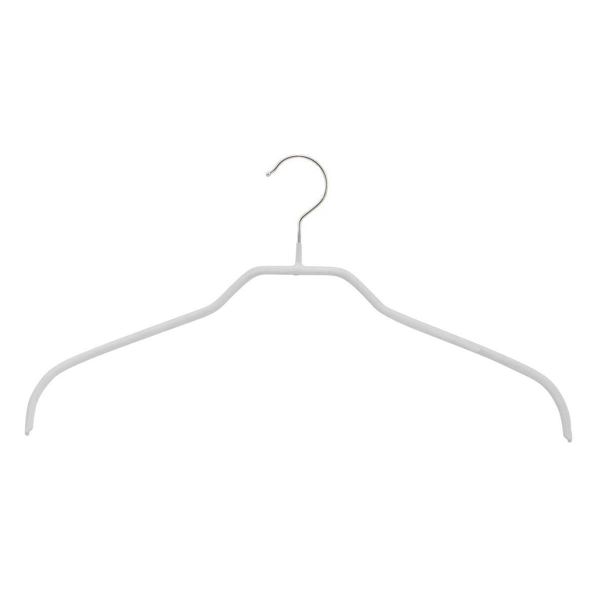 MAWA Kleiderbügel für Oberteile Silhouette F, weiß, 41 cm, 50er Set, 0321006