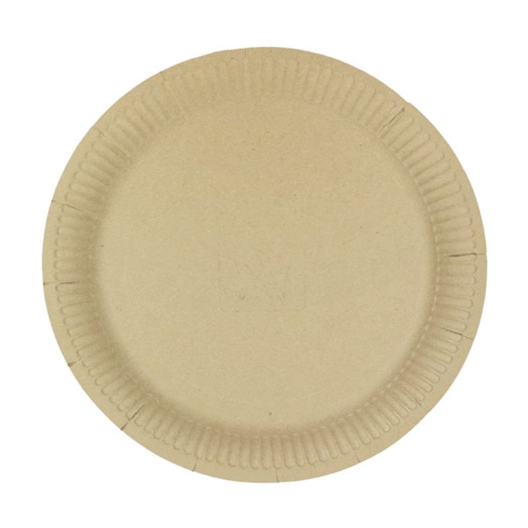 MONOUSO - Pappteller Rund “Radial” Kraft Ø23cm 200gr/m² (650 Stück)