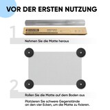 thumbnail of Björn&Schiller Bodenschutzmatte 100 x 120 cm Kratzschutz Schreibtischunterlage, Transparent, Rutschfeste Bürostuhlunterlage, Bodenmatte