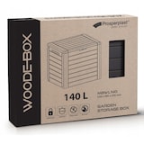 thumbnail of Prosperplast - Baúl de jardín WOODEBOx 140L - 58,5x46x55cm en color Antracita