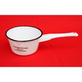 thumbnail of Kochtopf Topf mit Griff 51227 Weiß emailliert Emaille Kasserole Emailetopf Email