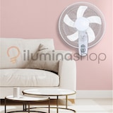 thumbnail of IluminaShop Ventilador de Pared Blanco 50W Metal / Policarbonato Motor AC  Mando a distancia incluido