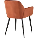 thumbnail of Lot de 2 chaises de salle à manger Emia velours Marron