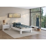 thumbnail of Waschweißes Doppelbett Einzelbett in Überlänge Buche wählbare Bettbreite V-60.87W-220