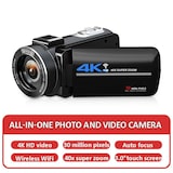 thumbnail of Caméscope Numérique 4K Avec Écran Tactile Zoom 40X Microphone Et Objectif Grand Angle YONIS