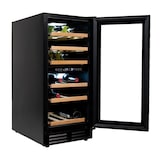 thumbnail of Vinata Martino Wijnklimaatkast Vrijstaand of onderbouw - Zwart - Wijnkoelkast 30 flessen - 84.6 x 38 x 58.5 cm - Wijnkast glazen deur